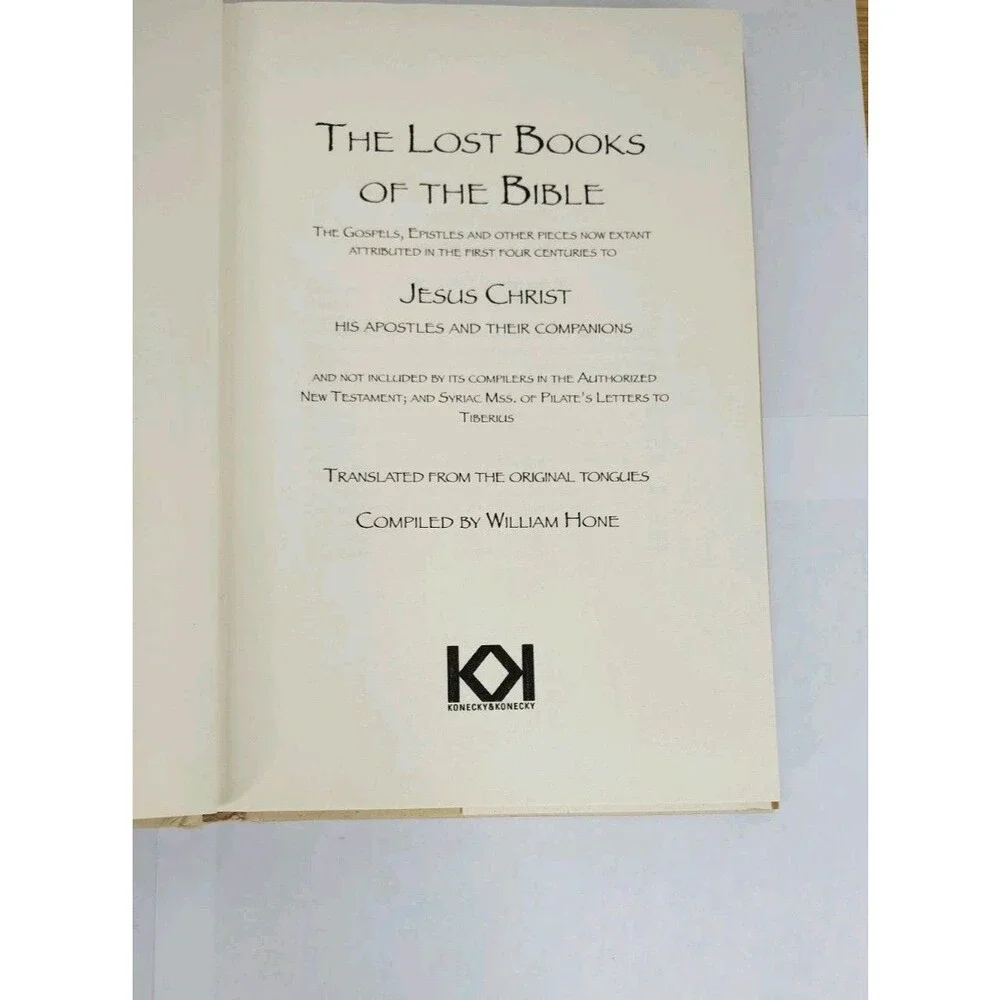 The Lost Books of the Bible by William Hone  2016 Hardcover Dust Jacket